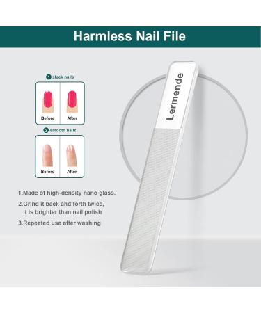Stainless Steel Professional Nail Clippers Set for Men/Women with Catcher - Lermende Manicure/Pedicure Kit in Travel Case - Buy Online on GoSupps.com