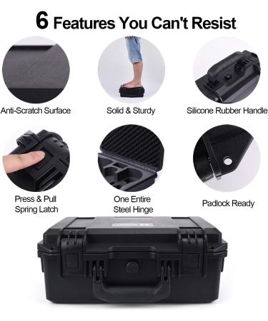 Lykus Titan MM210 Waterproof Hard Case for DJI Mini 2 SE/Fly More Combo - Propeller Guards On - CASE ONLY - Buy Online on GoSupps.com