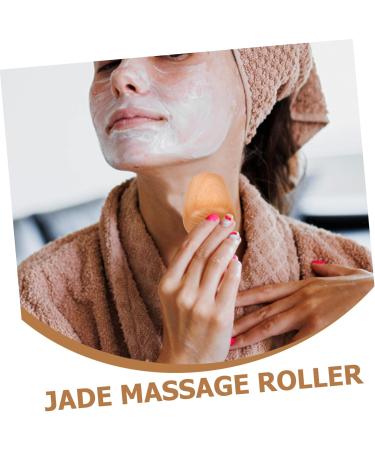Collbath Jade Roller & Wooden Handle Face Massage Tool - Ultimate Skin Care Accessory for Radiant Glow - Buy Online on GoSupps.com
