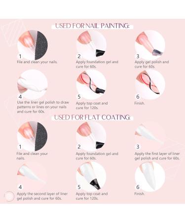 Saviland 8g White Liner Gel Nail Polish - UV LED Nail Art Gel for DIY French Manicure & Swirl Nails - Quality Soak Off Geln gel Colors - Buy Online on GoSupps.com