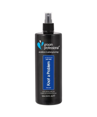 GROOM PROFESSIONAL Knot A Problem Detangling Dog Spray - Dog Detangler Spray for Tangled Fur - Eases Out Knots and Tangles - Helps Removes Matts - Adds Shine and Deep Conditioning 200ml