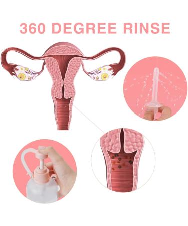 Vaginal Cleansing System Douche Cleaner Kit - 600ml Capacity with 3 Nozzles - Buy Online on GoSupps.com