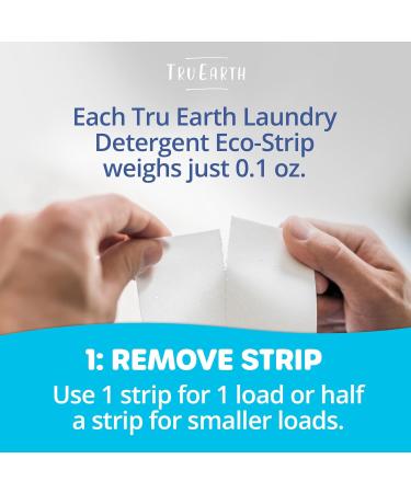 Tru Earth Eco-Strips Laundry Detergent (Fresh Linen Scent 64 Loads) - Eco-friendly Ultra Concentrated Compostable & Biodegradable Plastic-Free Laundry Detergent Sheets - Buy Online on GoSupps.com