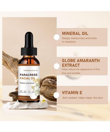2PCS Paracress Facial Oil 100% Organic Anti-Aging Face Oil for Wrinkle Reduction Intense Hydration Skin - Targets Fine Lines Dark Spots- for All Skin Types Moisturizing Essential Oil - Buy Online on GoSupps.com