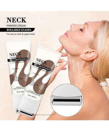 Firming Neck Cream Tightener - Crepey Skin Care for Women & Men Hexapeptide Collagen and Advanced Retinol Moisturizing Formula Day & Night Neck Firming Cream Roller (2) - Buy Online on GoSupps.com