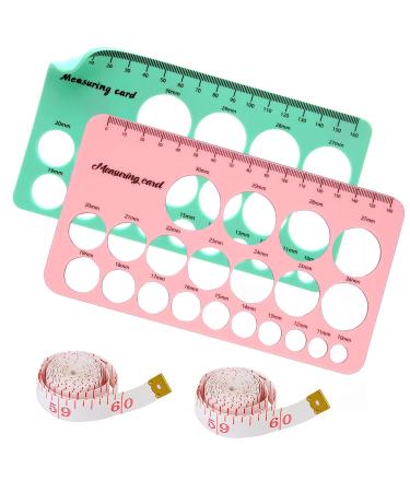 Nipple Ruler 4 Pcs Nipple Measurement Tool Measuring Card Template for Breast Pump Size Soft Silicone Flange Size for Nipples Flange Size Measure for Nipples -Breastfeeding Essential for New Moms