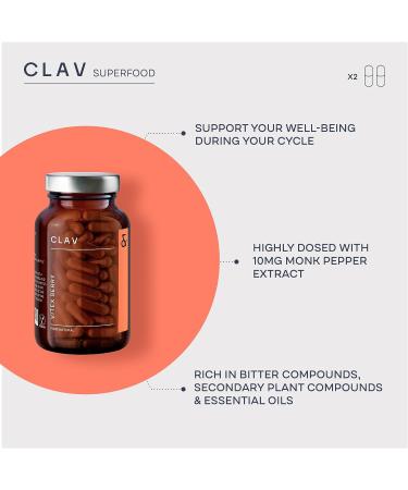 Vitex Berry 4:1 Extract - PMS & Menopause Supplement for Women - Hormone Balance - 180 Capsules - Made in Germany - Buy Online on GoSupps.com