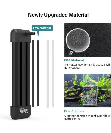 Buy Hygger Aquarium Air Stones - Quiet Oxygen Diffuser Set for Air Pump Ideal for Aquariums & Hydroponics - Buy Online on GoSupps.com