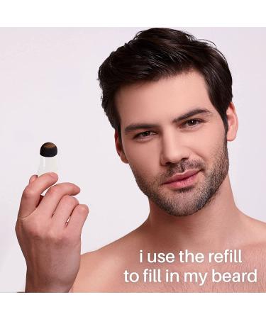 DARK BROWN Avaka Brow Stamp Refill - 1-Step Brow Stamp for Women & Men | Eyebrow Powder for Beard & Hairline - Buy Online on GoSupps.com