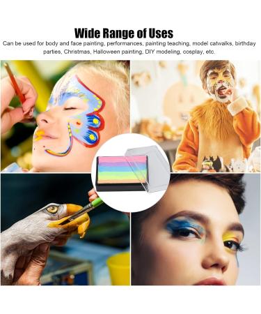 Caiqinlen Face Paint Palette Professional Body and Face Paints Multifunctional 6 Colors Painting Makeup Palette for Cosplay Party and Halloween Makeup - Buy Online on GoSupps.com