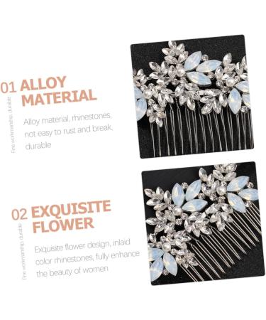 FRCOLOR Comb Bridal Headpieces Bridal Hair Decor Wedding Headdress Wedding Hair Accessories Bridal Hair Accessories Wedding Headpiece Bride European and American Decorate Alloy - Buy Online on GoSupps.com