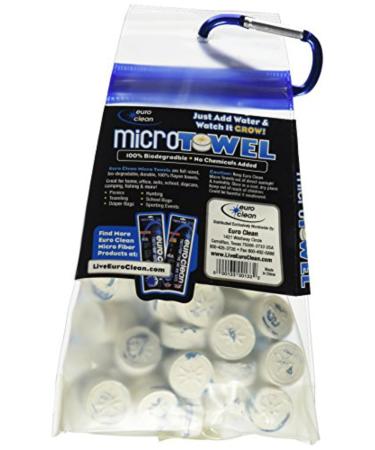 100 Pack Compressed Towel Capsules - Biodegradable Cloths for Camping Fishing & Travel | No Chemical Added - Buy Online on GoSupps.com