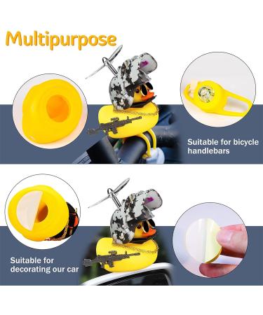 Rubber Duck Car Ornaments - Squeeze Duck Dashboard Decor for Kids Bicycle - Camo Design - Bicycle & Motorcycle Accessories - Buy Online on GoSupps.com