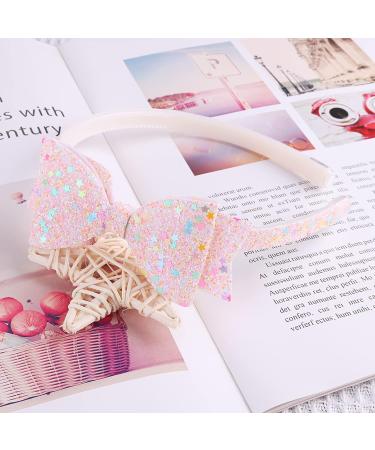Ooosonlu Glitter Toddler Headband with Bow - Sparkly Hair Accessory for Little Girls - Buy Online on GoSupps.com