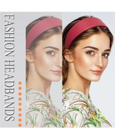 3pcs Wide Leather-like Headbands for Women Girls - Non-slip 1.5 inch Hair Hoops - Buy Online on GoSupps.com