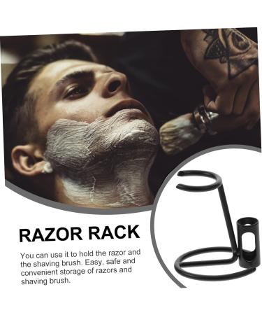 Angoily 5-Star Razor Holder Stand for Wet Shaving - Stainless Steel Brush and Razor Stand - Perfect Father's Day Gift - Travel Accessories - Buy Online on GoSupps.com