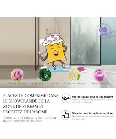 Lot de 8 de Bain Vapeur Pour la Douche - Bombes de Douche Douche Vapeur Aromath rapie Revigorant et Relaxant Pour Maman et Femme Douche Comprim s Maison SPA Huiles Essentielles Naturelles 8 Parfums - Buy Online on GoSupps.com