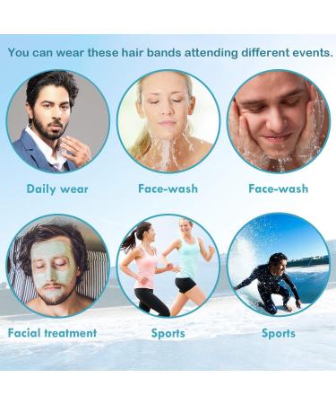 Metal Hair Bands for Men Non-Slip Sports Fashion Headband Mens Metal Hair Band Hair Hoop for Outdoor Sports Weddings Daily Wear (3 Pieces) 3pcs-S4 - Buy Online on GoSupps.com