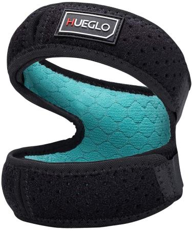HUEGLO Patella Tendon Knee Strap Adjustable Anti-Slip Knee Pain Relief Support for Sport Injury Joint Pain &Patella Stabilizer for Running Cycling Hiking Soccer Basketball for Men Women