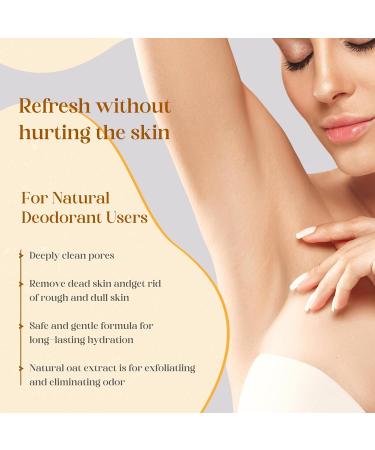 Sea Salt Spray for Hair Men and Women 5 fl oz + Oat Armpit Detox Scrub 8.8 oz with Peppermint - Buy Online on GoSupps.com