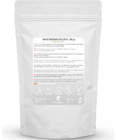 Euro Trade Center White beeswax granules 200 g Purified 100 natural cosmetic Ideal for DIY projects lip balms lotions candles and crafts White Beeswax Pellets 200 g 1er Pack - Buy Online on GoSupps.com