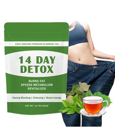Tisane Minceur Base De Plantes (14 Jours) - D tox Ventre Amincissement Naturel Et Soutien La Gestion Du Poids(1PC)