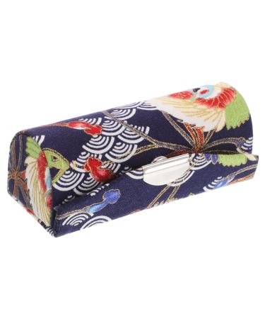 ELAYARD Vintage Lipstick Case with Mirror Small Makeup Organizer for Wallet Portable Lipstick Holder Bag Lipstick Storage Box Cute Lipstick Holder Mini Lipstick Makeup Bag