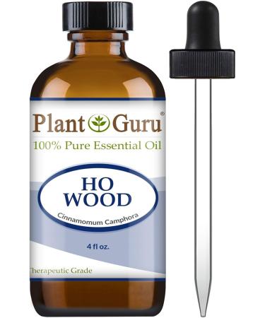 Plant Guru Ho Wood 4 oz 100% Pure Undiluted Therapeutic Grade Essential Oil