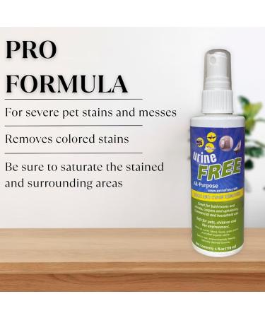 UrineFree - PetFresh - Odor & Stain Remover from any surface Suitable for Carpets Upholstery and Hardwood Floors - for Children Dogs and Cats - Household Uses (4 oz / 118 ml - Pack of 2) - Buy Online on GoSupps.com