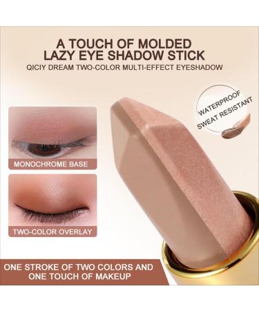 Eye Shadow Stick 2pcs Glitter Eyeshadow Stick Double Color Shimmer Eyeshadow Pen Eyeshadow Pen Twotone Eyeshadow Stick 2in1 Gradient Double Eyeshadow Makeup 2 2 2pcs - Buy Online on GoSupps.com