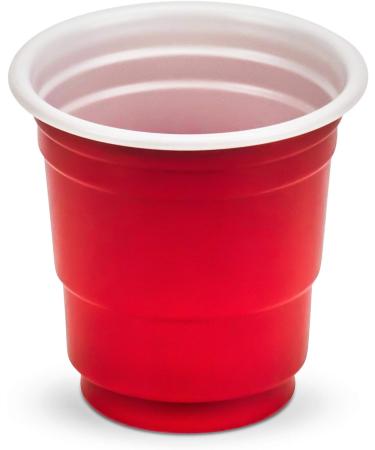 DecorRack 2 oz Red Plastic Shot Glasses - 40 Pack Disposable Mini Party Cups - Buy Online on GoSupps.com