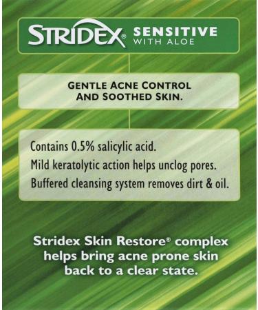 Stridex Sensitive Acne Pads - 90-Count (Pack of 3) - Buy Online on GoSupps.com