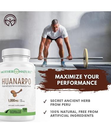 Huanarpo Macho Powder Capsules 1000mg (120 Count) - Male Support Energy & Performance - Non-GMO, Gluten-Free, Dairy-Free, Vegan - Buy Online on GoSupps.com