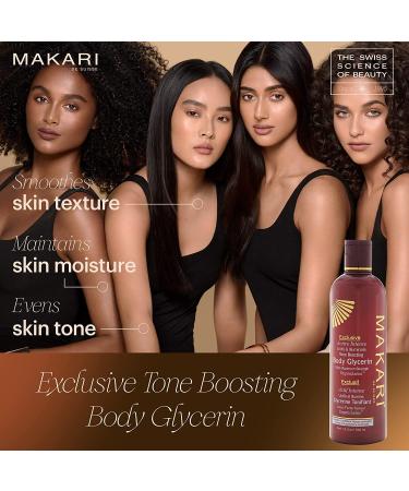 Makari Exclusive Active Intense Tone Boosting Body Glycerin 16.8oz | Skin-Brightening & Moisturizing Formula | Promotes Even Skin Tone | For All Skin Types - Buy Online on GoSupps.com