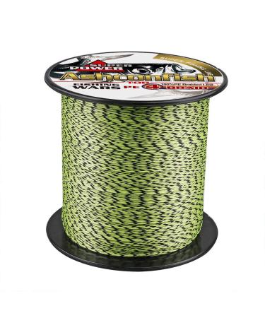 Ashconfish Braided Fishing Line- 4 Strands Super Strong PE Fishing Wire- 6lb to 100lb Test-100M/300M/500M/1000M(109Yards/328Yards/547Yards/1093Yards)-Abrasion Resistant - Zero Stretch-Multiple Colors Black and Yellow 6LB 0.10MM-109Yards