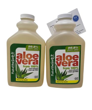 Fruit of The Earth Aloe Vera Juice Bundle: (2) 32oz Original Aloe Vera & ThisNThat Recipe Card