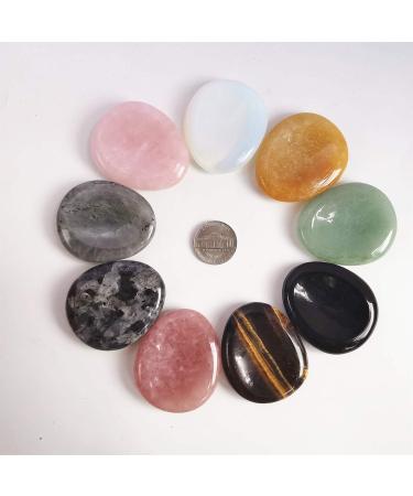 Moonstone Water Drop Chakra Thumb Worry Stone | Stress Relief Healing Reiki Crystal | Pocket Palm Stones for International Shipping - Buy Online on GoSupps.com