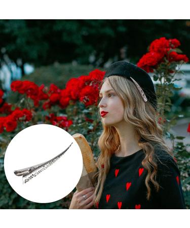 Beaupretty 4pcs Duck Bill Hair Clips - Hollow Metal Alligator Curl Clips for Women & Girls (Silver) - Buy Online on GoSupps.com