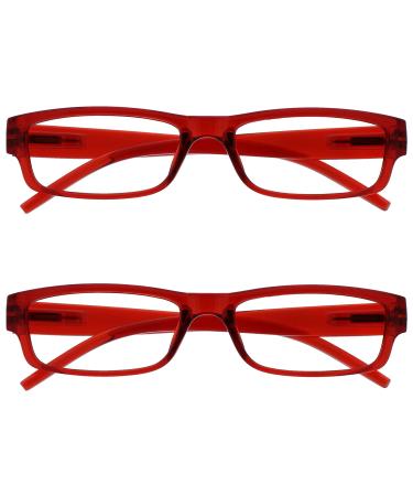 The Reading Glasses Company Unisex Ace Reading Glasses (Pack of 1) +3.50 Dioptres Red