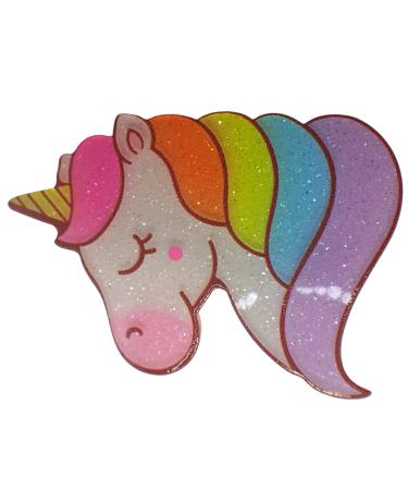 Topkids Accessories Glitter Unicorn Motif Beak Clip Hair Clip Hair Clips Girls Hair Accessories Girls Hair Clips Hair Clips Toddler Pin Curl Clips Kids Hair Clips Kids Hair Accessories (Unicorn Head)