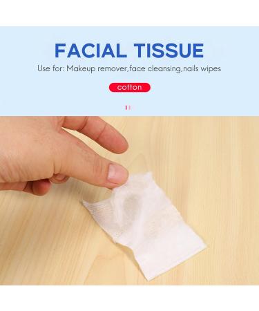 Lizusidtsy 100Pcs Cotton Wipes Organic Travel Packing Cotton Pad Tissue Napkin - Buy Online on GoSupps.com