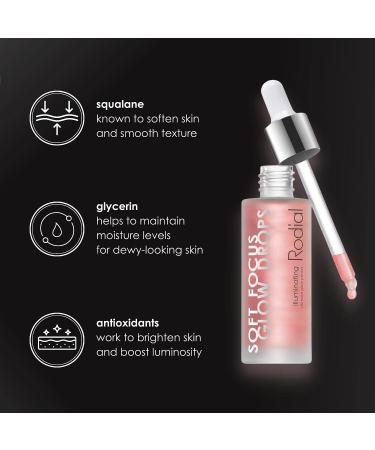 Soft Focus Glow Booster Drops - Illuminating Skin Serum with Glycerin and Antioxidants - Dewy Makeup Base 1 Fl Oz - Buy Online on GoSupps.com
