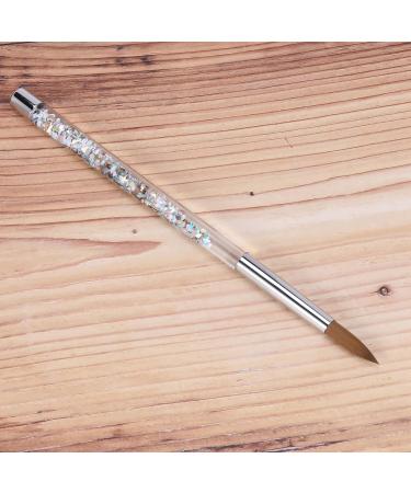 Piuusngy 2Pc Rose Gold Kolinsky Sable Acrylic Nail Brush with Liquid Flow Glitter Nail Art Brush for Nail Art Tool 14 - Buy Online on GoSupps.com