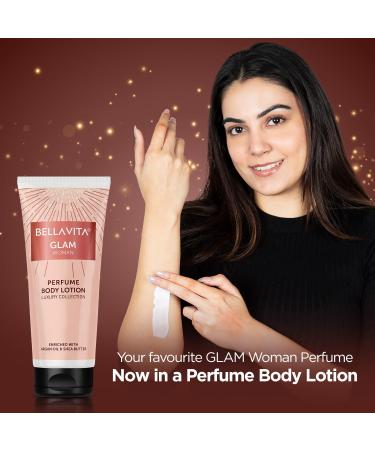 Bella Vita Luxury Glam Perfume Body Lotion - Nourishing & Hydrating with Argan Oil & Shea Butter | 200ml for Soft Supple Skin - Buy Online on GoSupps.com