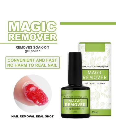 2pcs Nail Gel Polish Remover 15ml - Light Smell Harmless Professional Cleaner - Quickly Removes Polish Ideal Gift for Beginners Saves Time - Buy Online on GoSupps.com
