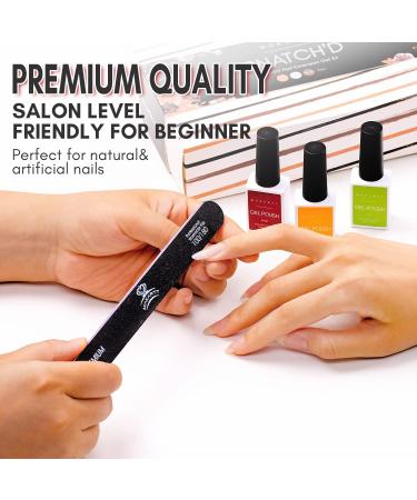 10pcs Makartt Nail File 100 180 Grit Emery Boards for Manicure Pedicure - Professional Washable Double Sided Nail File Kit for Natural Acrylic Nails - Coarse Nail File for DIY Salon Use - Buy Online on GoSupps.com