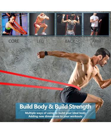 4 Set Tigayhc Pull Up Assistance Bands - Resistance Bands for Men & Women | Exercise & Powerlifting Bands for Body Stretching & Training - Purple - Buy Online on GoSupps.com