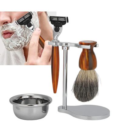 Premium Men's Shaving Set - Traditional Manual Brush Soap Dish & Holder | International Shipping - Buy Online on GoSupps.com