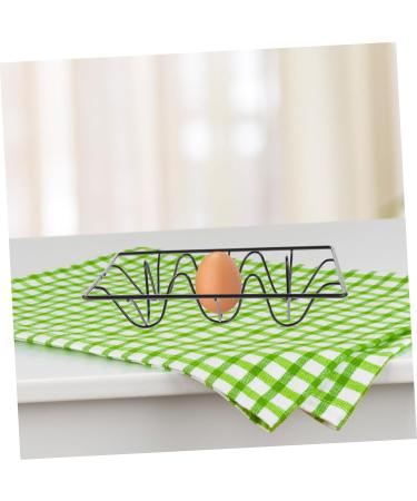 PRETYZOOM Egg Holder Dispenser Egg Tray Kickstand Egg Fridge Rack Refrigerator Egg Storage Rack Refrigerator Shelf Household 18.00X12.00X3.50CM Black - Buy Online on GoSupps.com