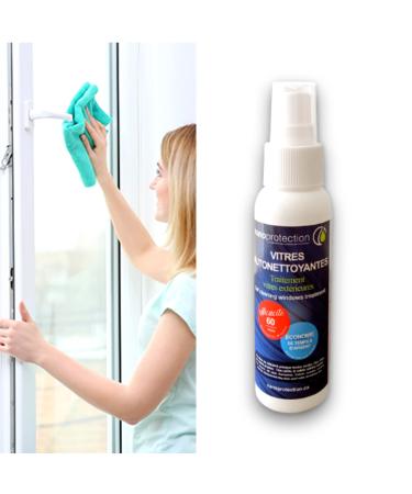 NANOPROTECTION - Glass Cleaner and Water Repellent Spray 100ml | Active 5 years | For Window-Glass-Door | Keep your windows clean at all times 1 100 ml (Pack of 1)